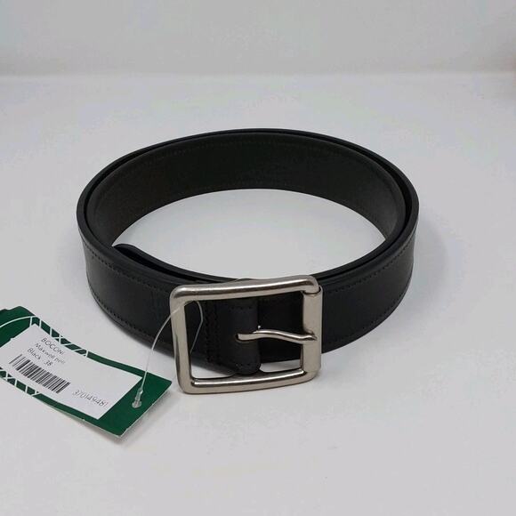 Made in Italy Other - Boconi Leather Belt Black Casual Dress Belt Size 38 Made in Italy